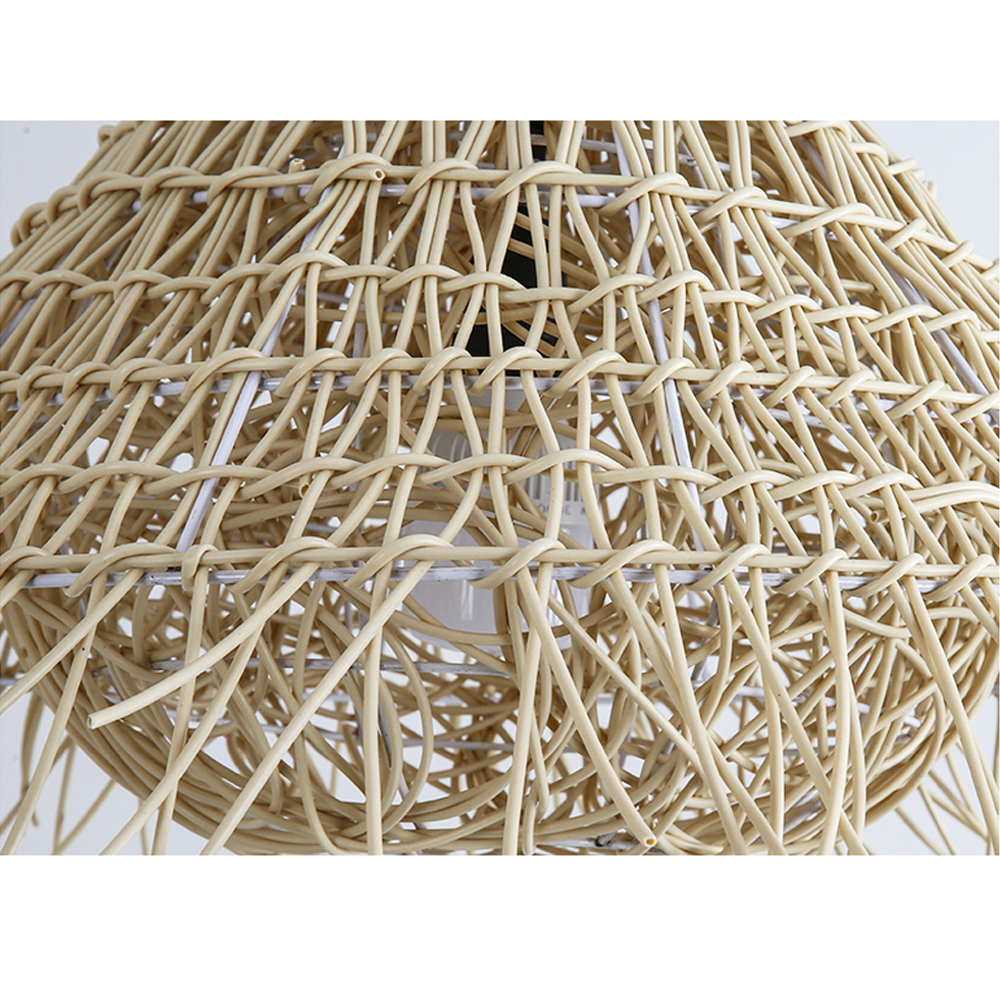 Outdoor Waterproof Rattan Pendant Light Courtyard Garden Scenic Hanging Tree Lamp-Handwovenlamp