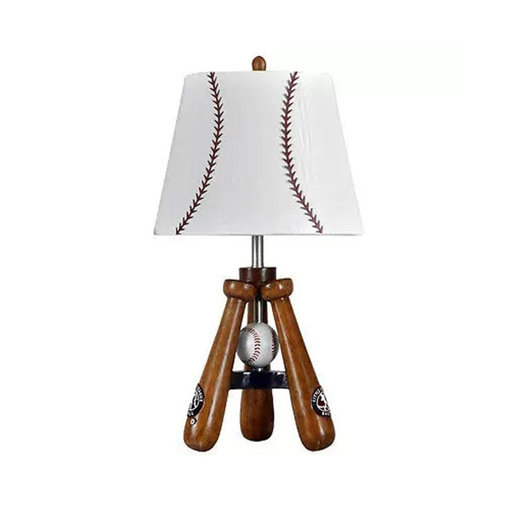 Retro Baseball Table Lamp Nordic Living Room Bedroom Desk Lamp-Handwovenlamp