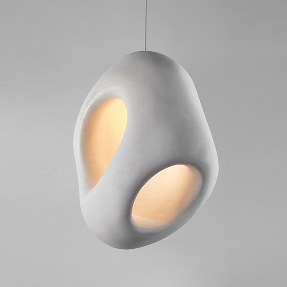 Minimalist Wabi-sabi Pendant Lights Loft Decor Hollow Design Hanging Lamp Fixture-Handwovenlamp