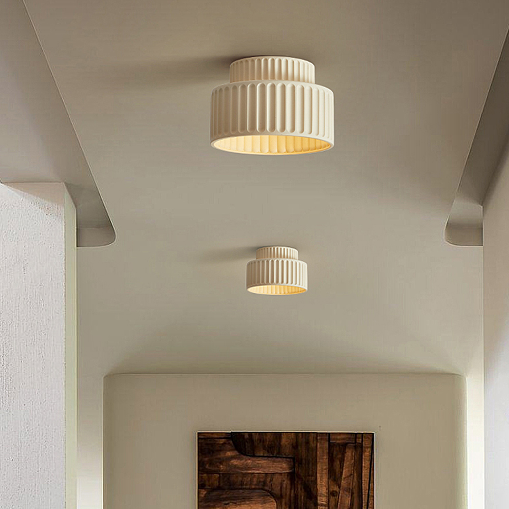 Nordic Cream Style Aisle Ceiling Lamp Modern Simple Balcony Entrance Ceiling Light-Handwovenlamp