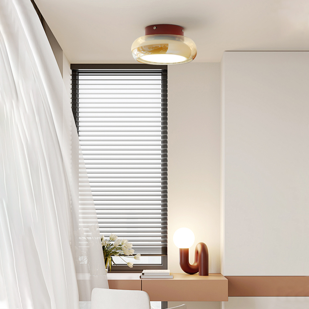 French Corridor Ceiling Lights antique-style entrance Flush Mount Lamp-Handwovenlamp