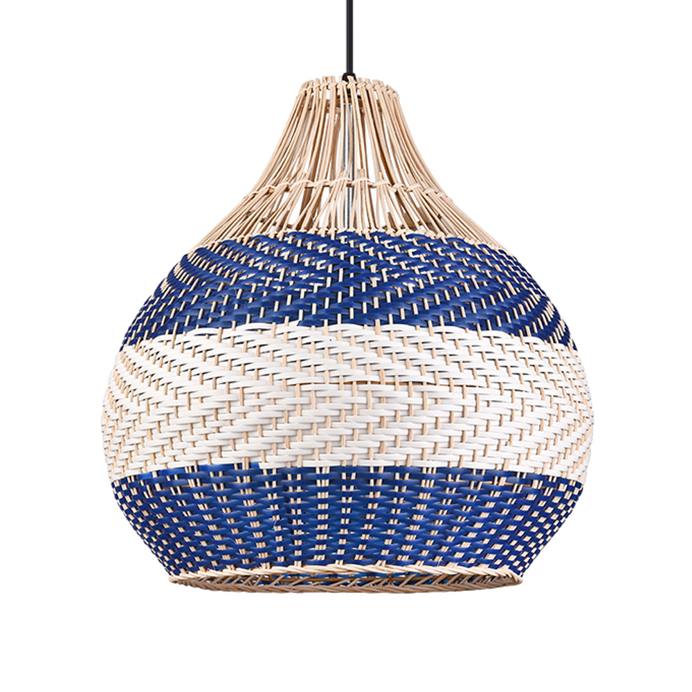 Handmade Rattan Pendant Light Fixture for Kitchen Island-Handwovenlamp