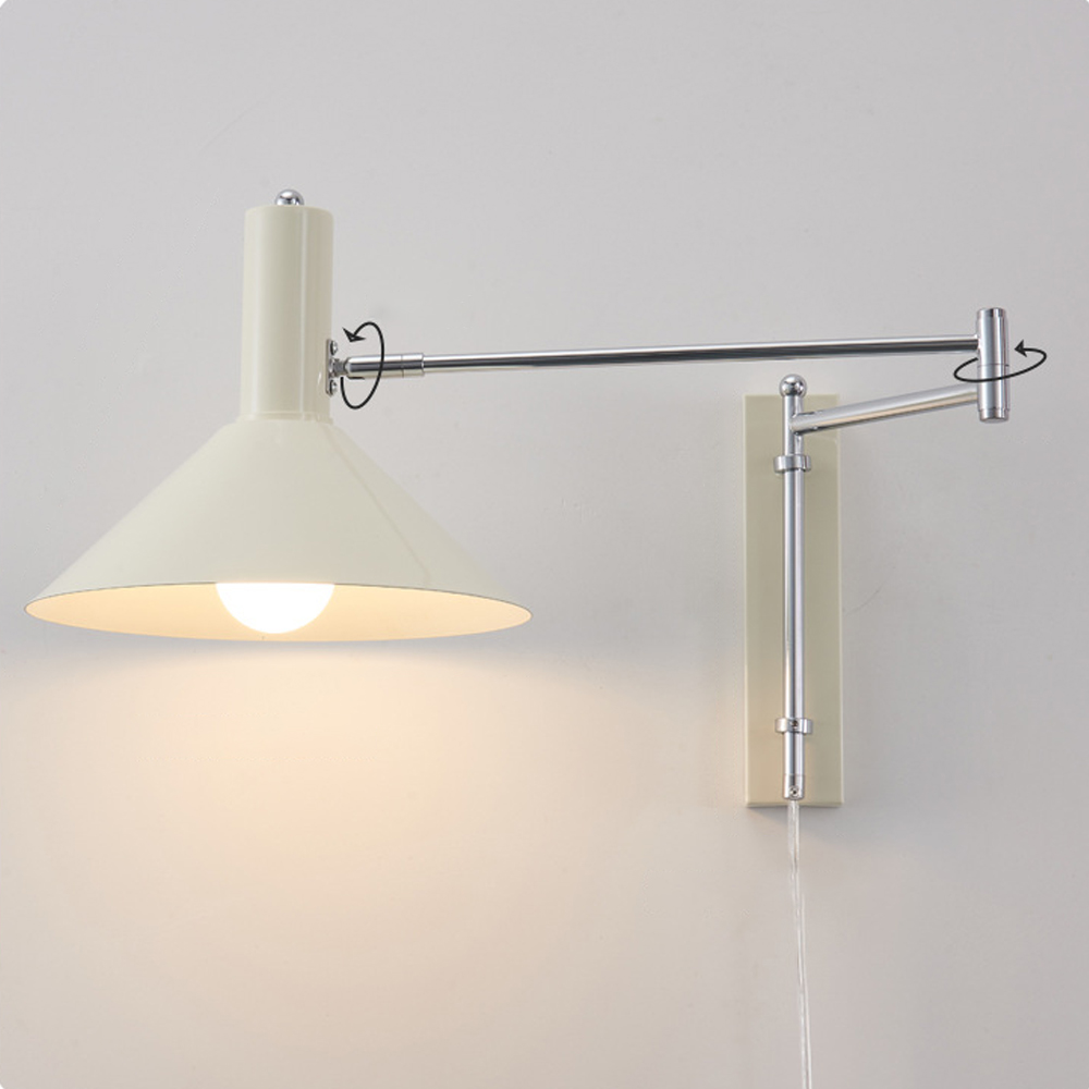 Retro Wall Sconce Extendable Folding Metal Wall Lamp-Handwovenlamp