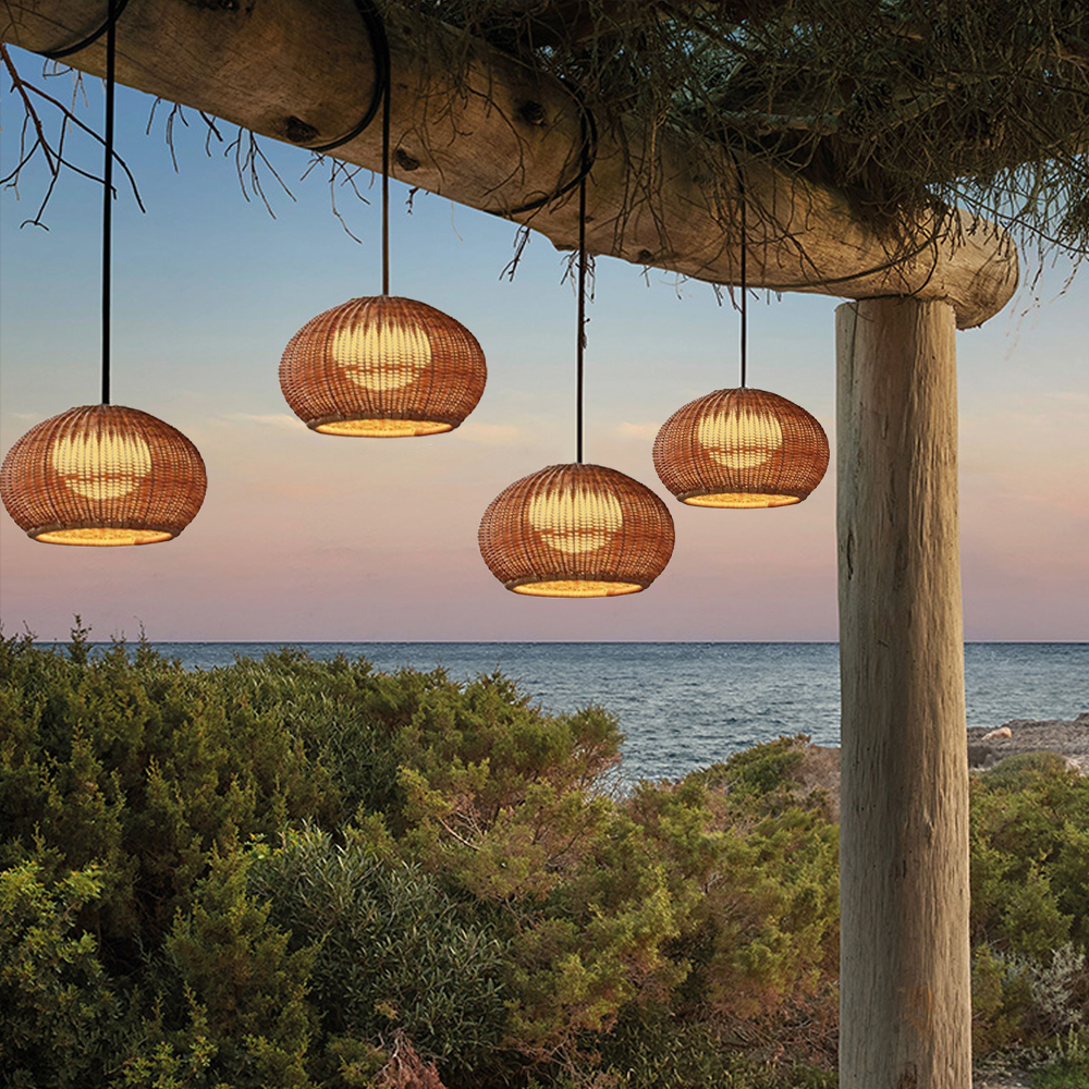 Modern Outdoor Pendant Lights Terrace Waterproof Lighting Fixtures-Handwovenlamp