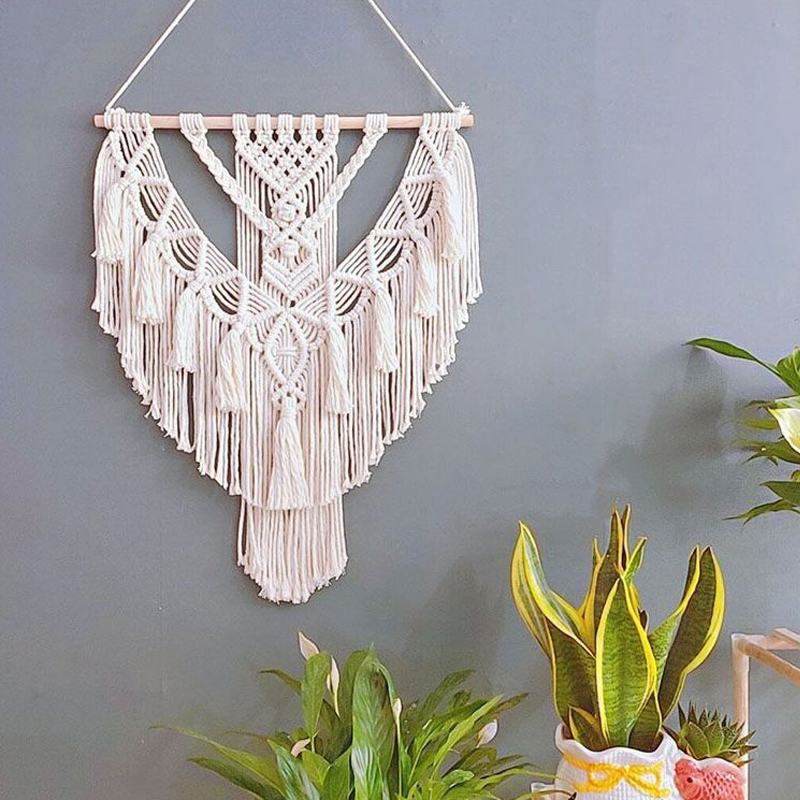 Bohemian Wall Hangings Nordic Tassel Tapestry Boho Interior Design Pendant-Handwovenlamp
