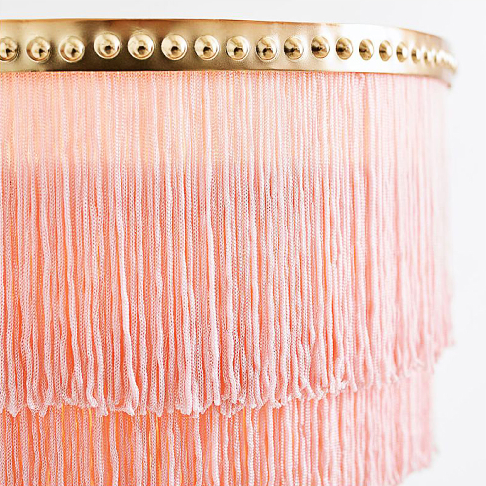 Nordic Tassel Table Lamp Macaron Bedside Lamp-Handwovenlamp