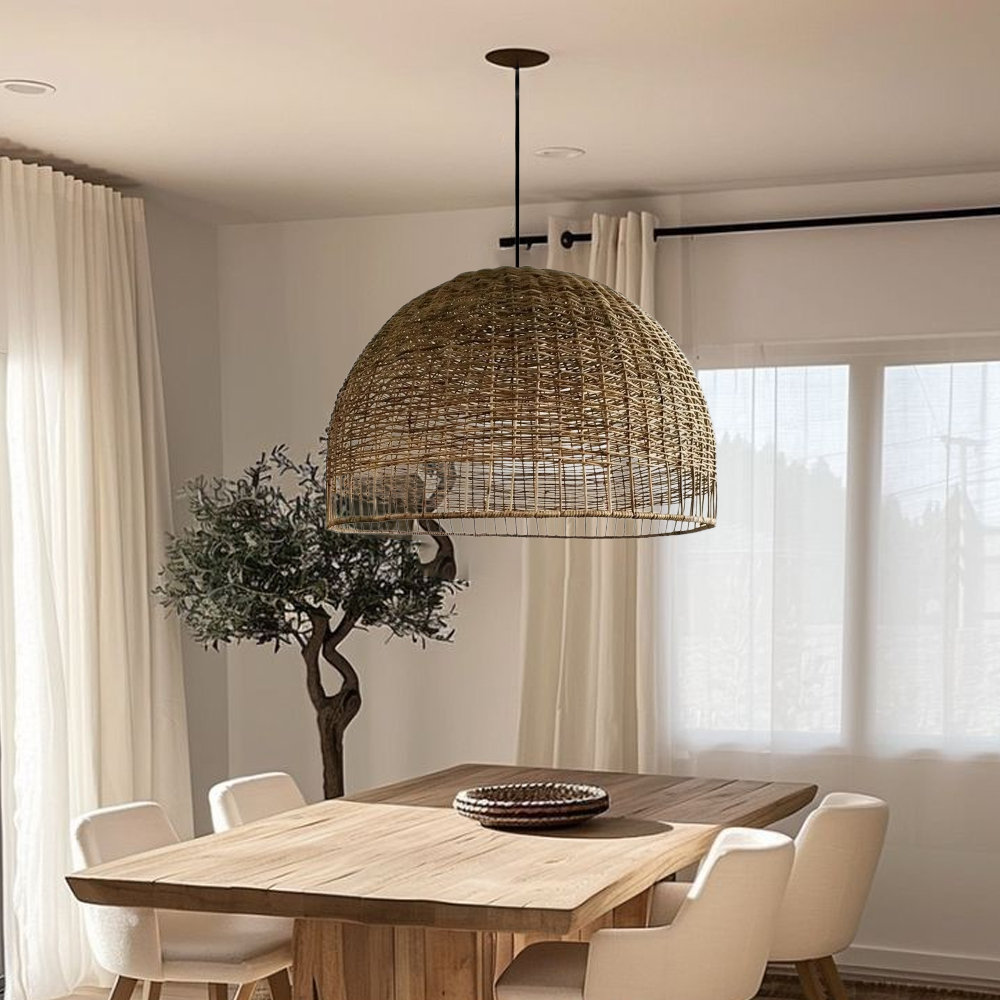 Sunshine State Rattan Pendant Light Home Decor Chandelier-Handwovenlamp