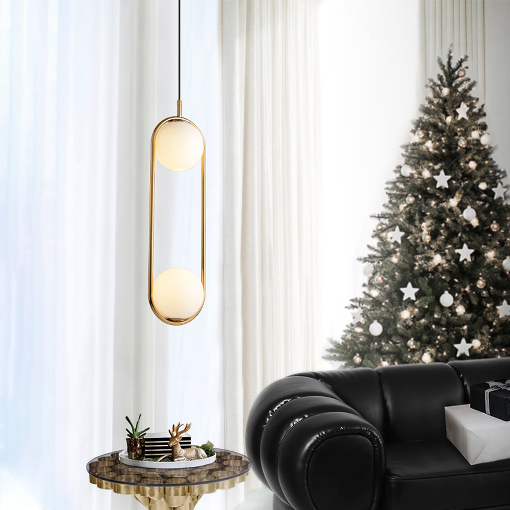 Modern Lighting Ball Glass Chandelier Art Deco Glass Bubble Lamp-Handwovenlamp