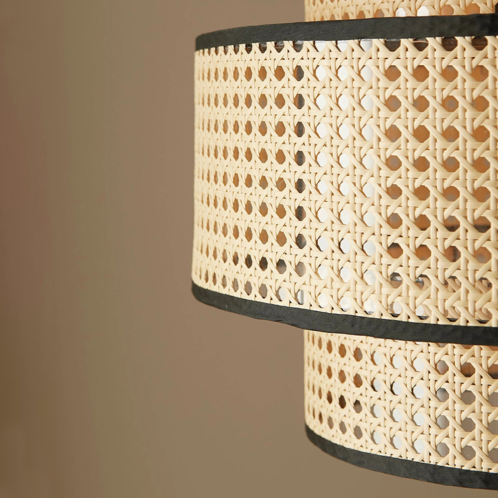 Nordic Style Rattan Pendant Light Fixture Handwoven Dining Room Art Chandelier-Handwovenlamp