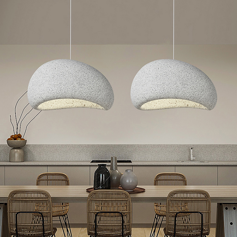Modern Wabi-sabi Chandelier Dining Room Lighting-Handwovenlamp