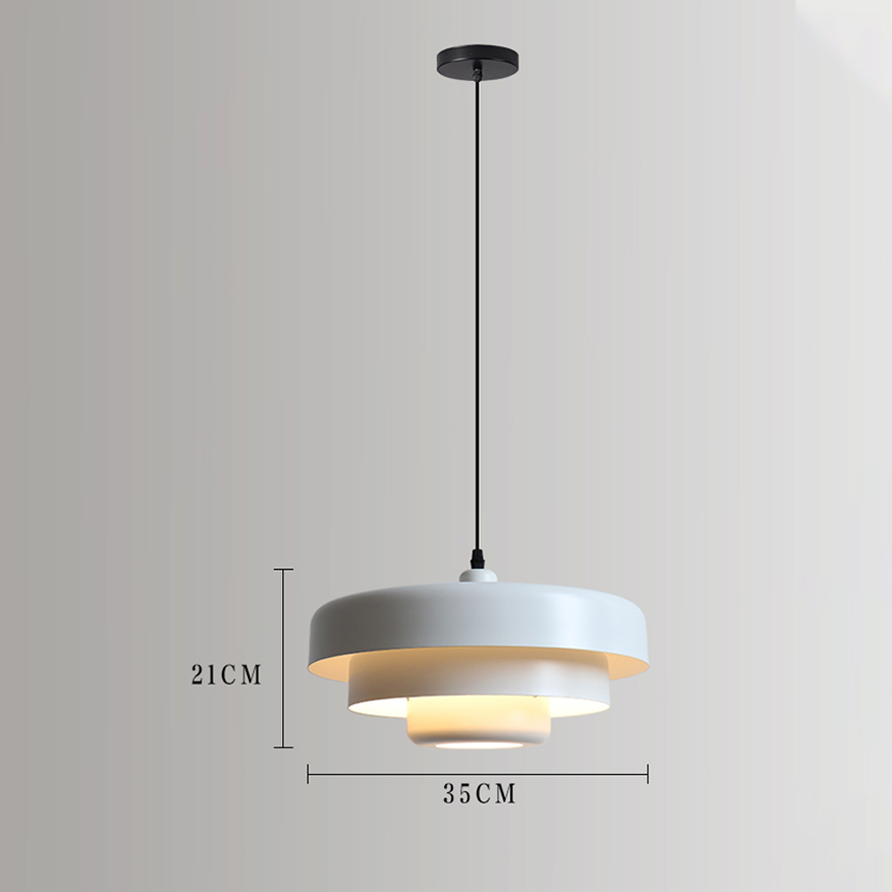 Nordic Minimalist Metal Pendant Light Danish Classic Multi-layer Lamps-Handwovenlamp