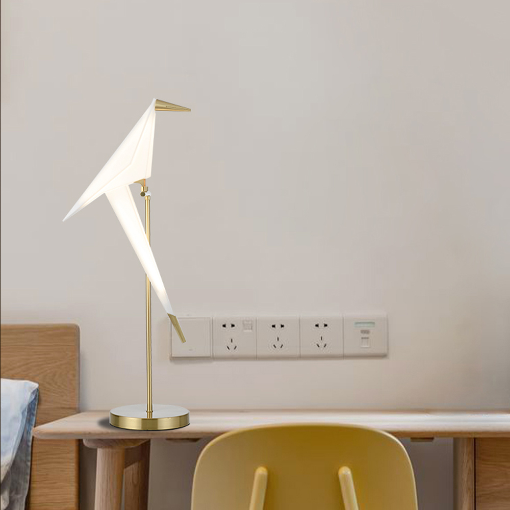 Nordic Luxury Thousand Paper Crane Bird Table Lamp Floor Lamp-Handwovenlamp