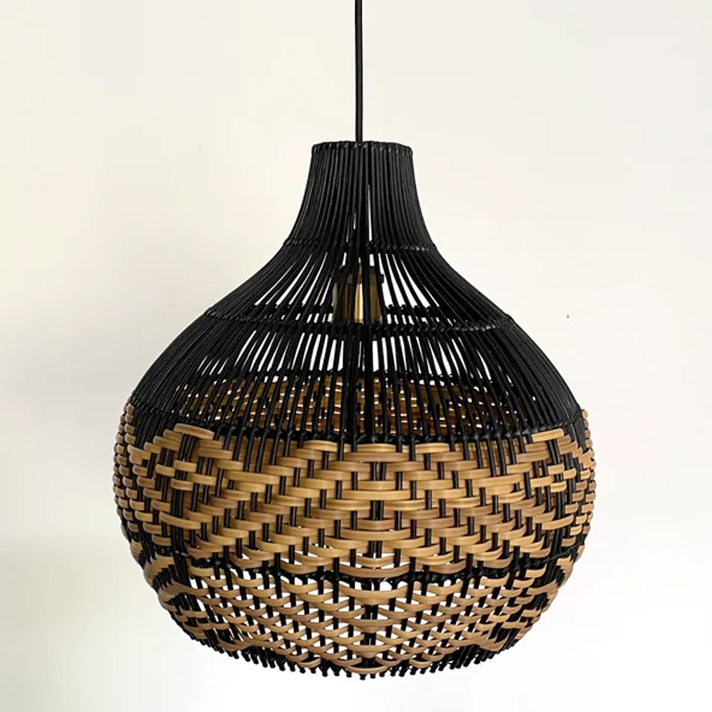 The Keys Rattan Pendant Light Chandelier-Handwovenlamp