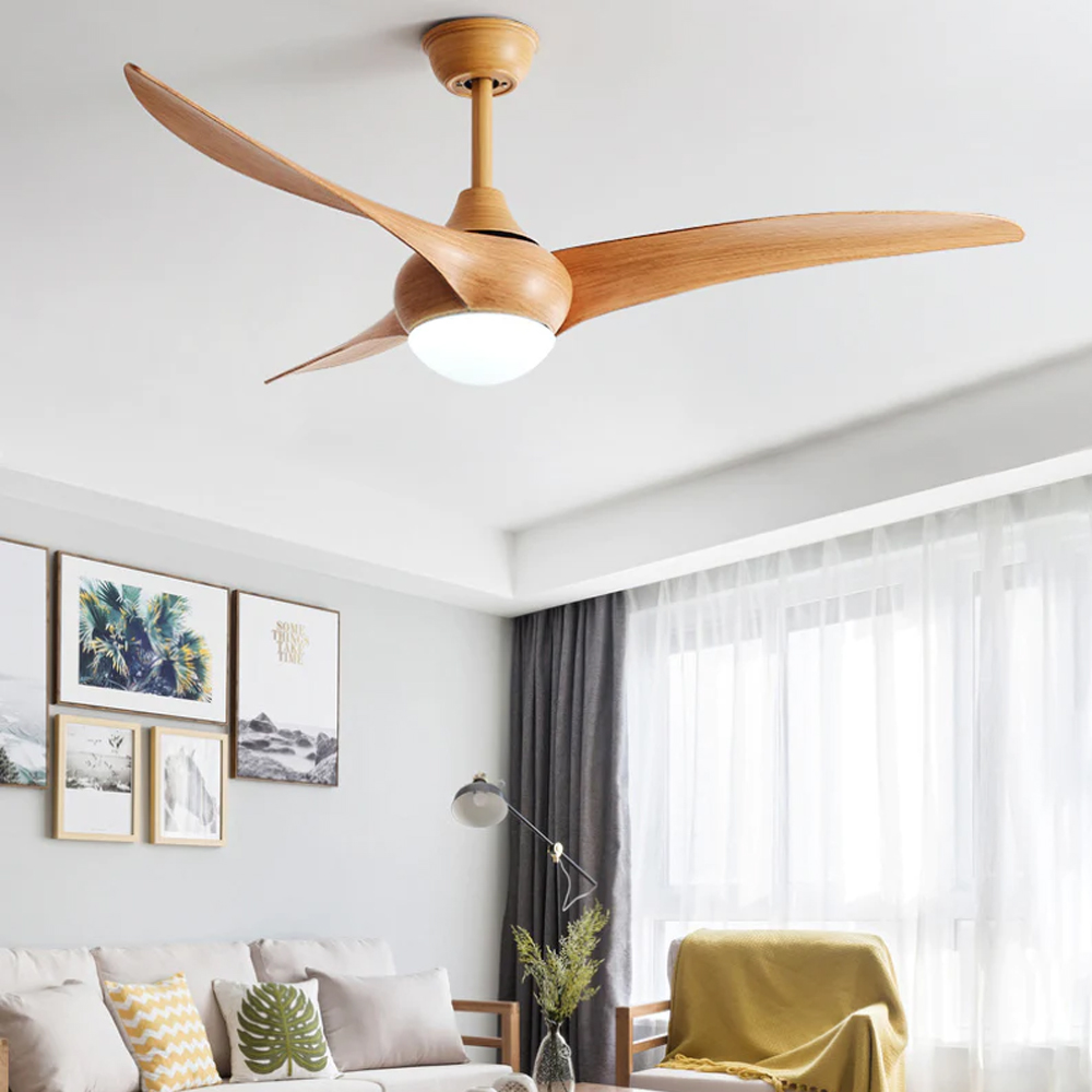52 Inch Ceiling Fan with Lights Remote Control-Handwovenlamp