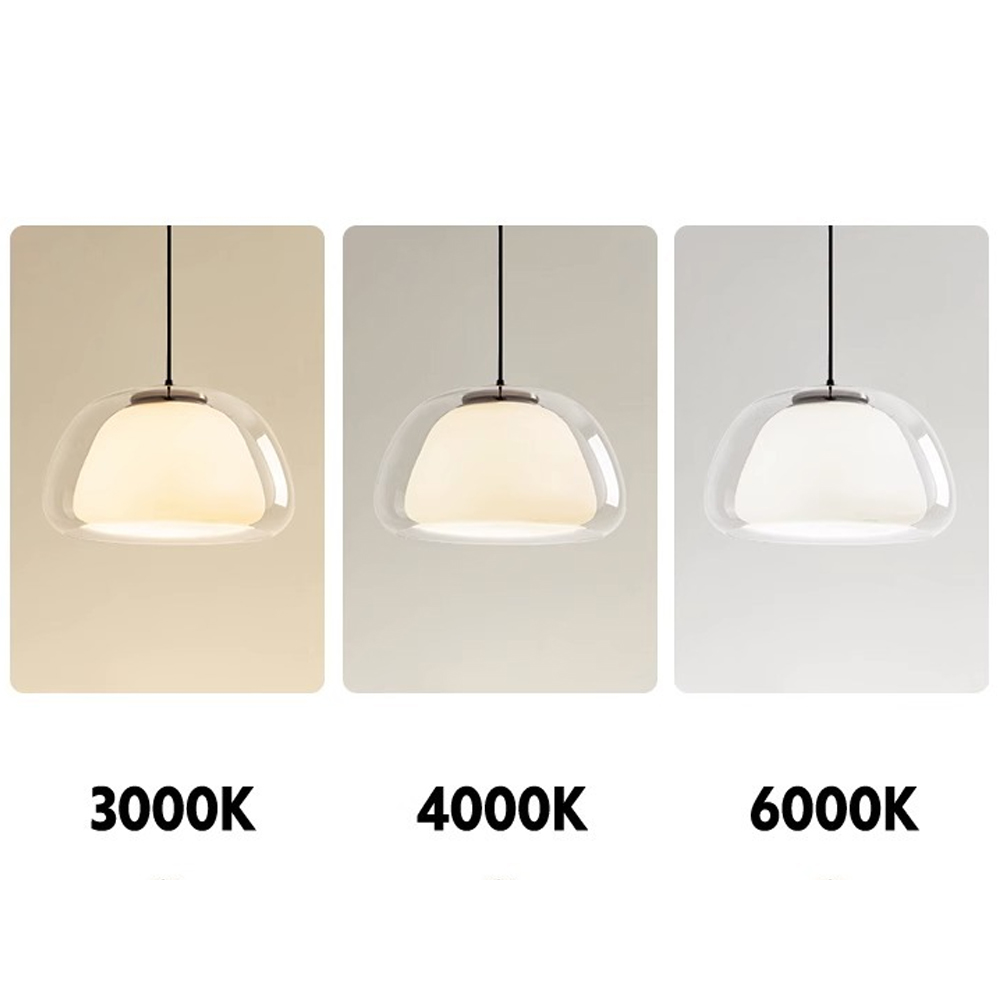 Danish Creative Cream Style Glass Pendant Light Simple Aisle Cafe Decorative Lamp-Handwovenlamp