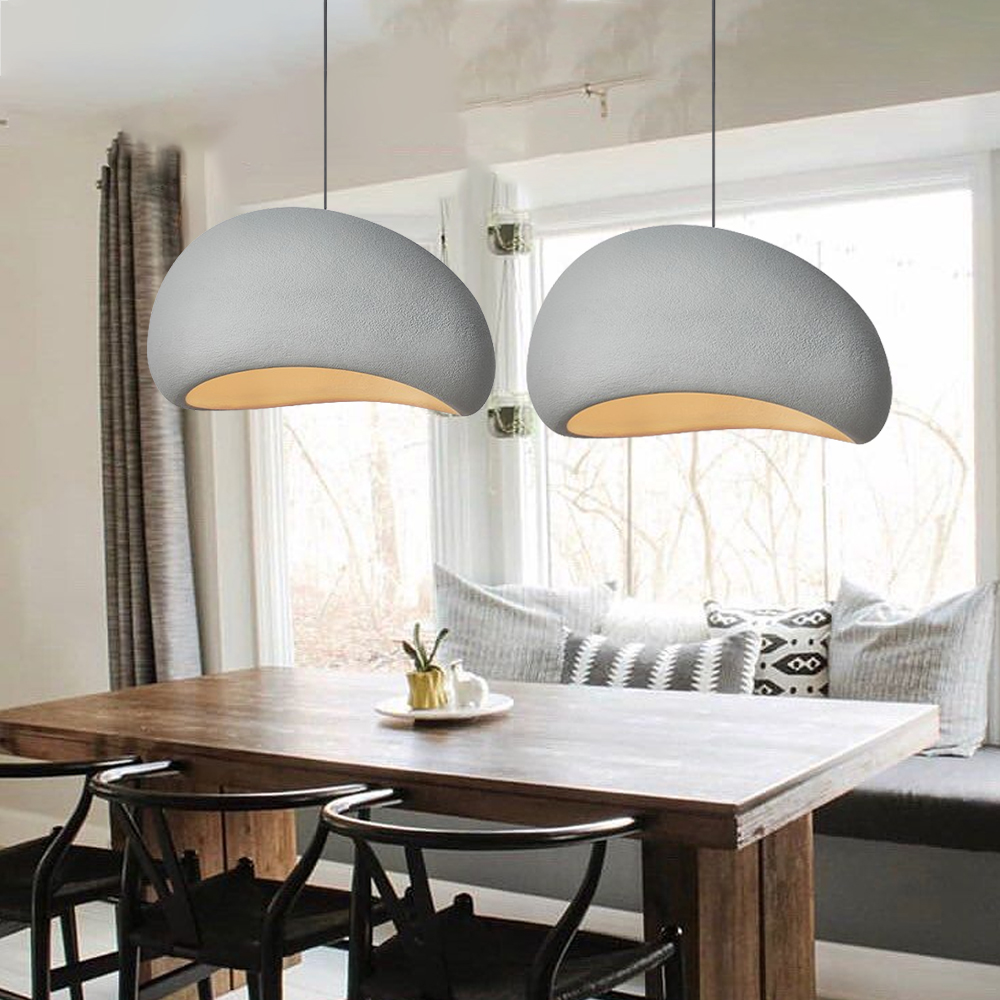 Classic Gray Living Room Wabi-sabi Pendant Light Home Life Lighting Decoration-Handwovenlamp