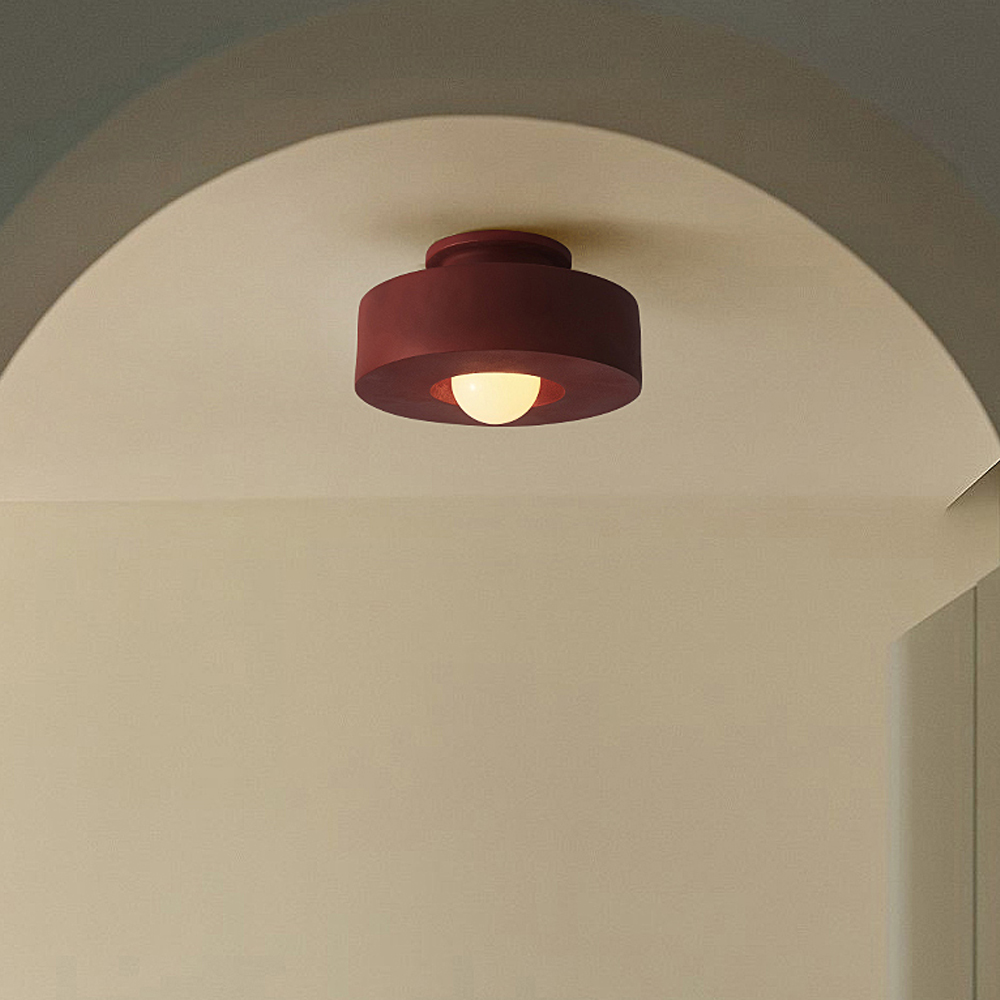 Nordic Minimalist Corridor Ceiling Lamp Cloakroom Lamp Wabi-sabi Style Balcony Lighting-Handwovenlamp