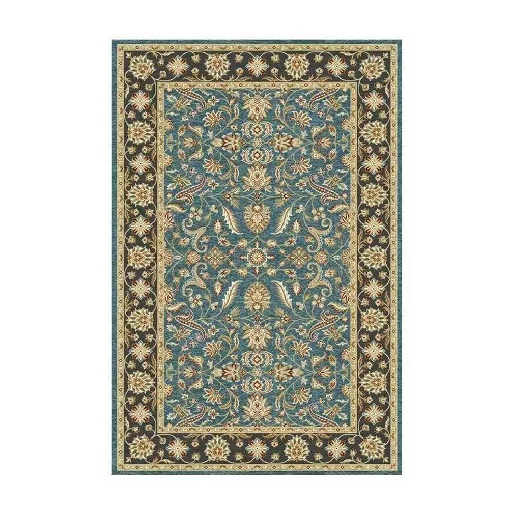 Thickened Imitation Cashmere Carpet Nordic Moroccan Living Room Blanket Ethnic Style American Retro Floor Mat-Handwovenlamp