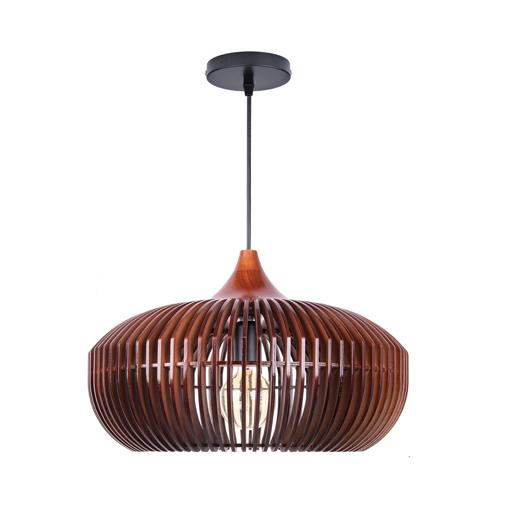 Japanese Retro Bar Table Wooden Pendant Lights Restaurant Lamp Medieval Lamp Fixture-Handwovenlamp