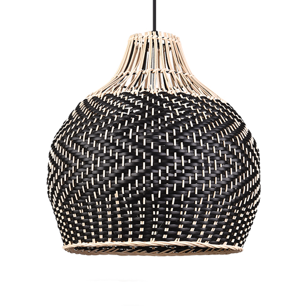 Handmade Rattan Pendant Light Fixture for Kitchen Island-Handwovenlamp