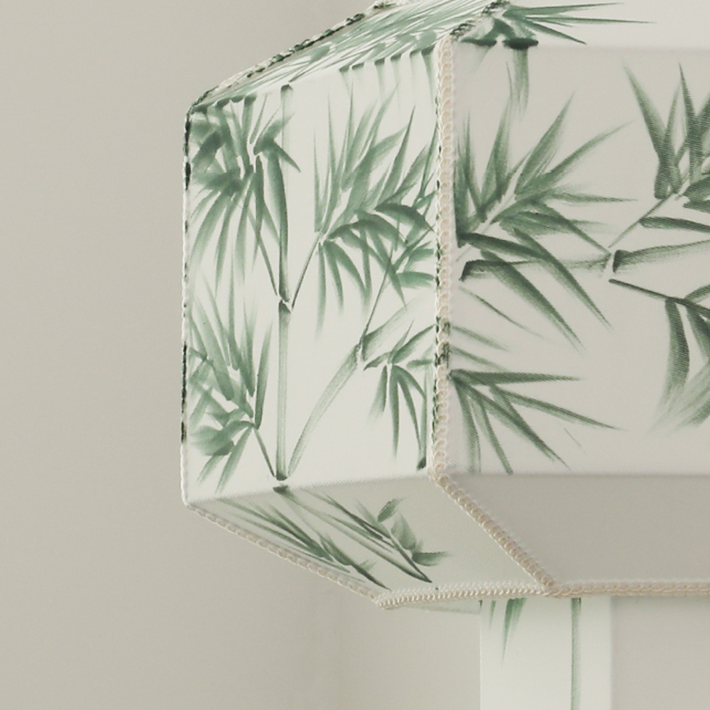 Japandi Style Bamboo Pattern Lantern Chandelier Restaurant Zen tea room Lampshade-Handwovenlamp