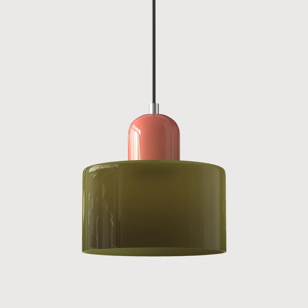 Bauhaus Small Glass Pendant Light For Dining Room and Bedroom-Handwovenlamp