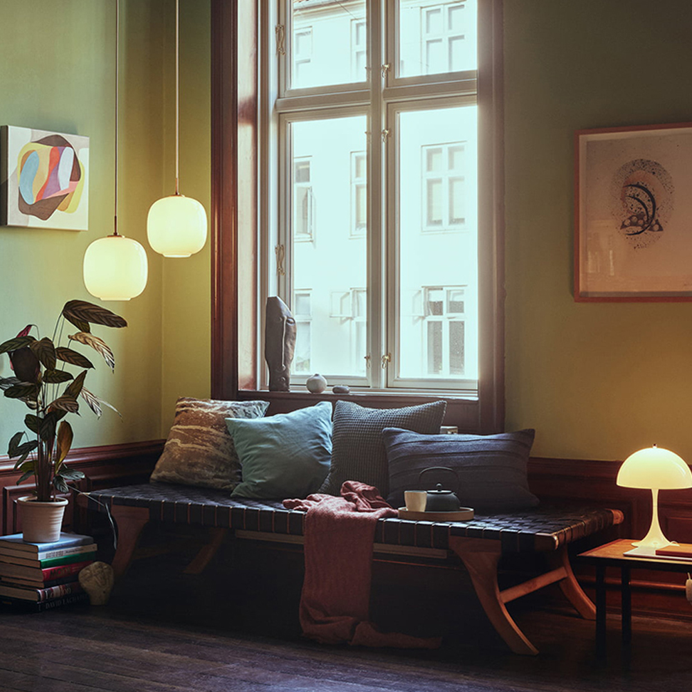 Glass Ball Chandelier Modern Dining Room Glass Pendant Light-Handwovenlamp