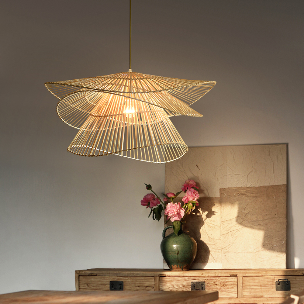 Creative Multi-layered Pendant Lights Dining Room Decoration Vintage Suspension Luminaire-Handwovenlamp