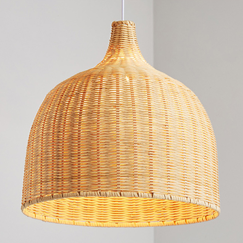 Bohemian lampshade Wicker Woven Rattan Pendant Light-Handwovenlamp