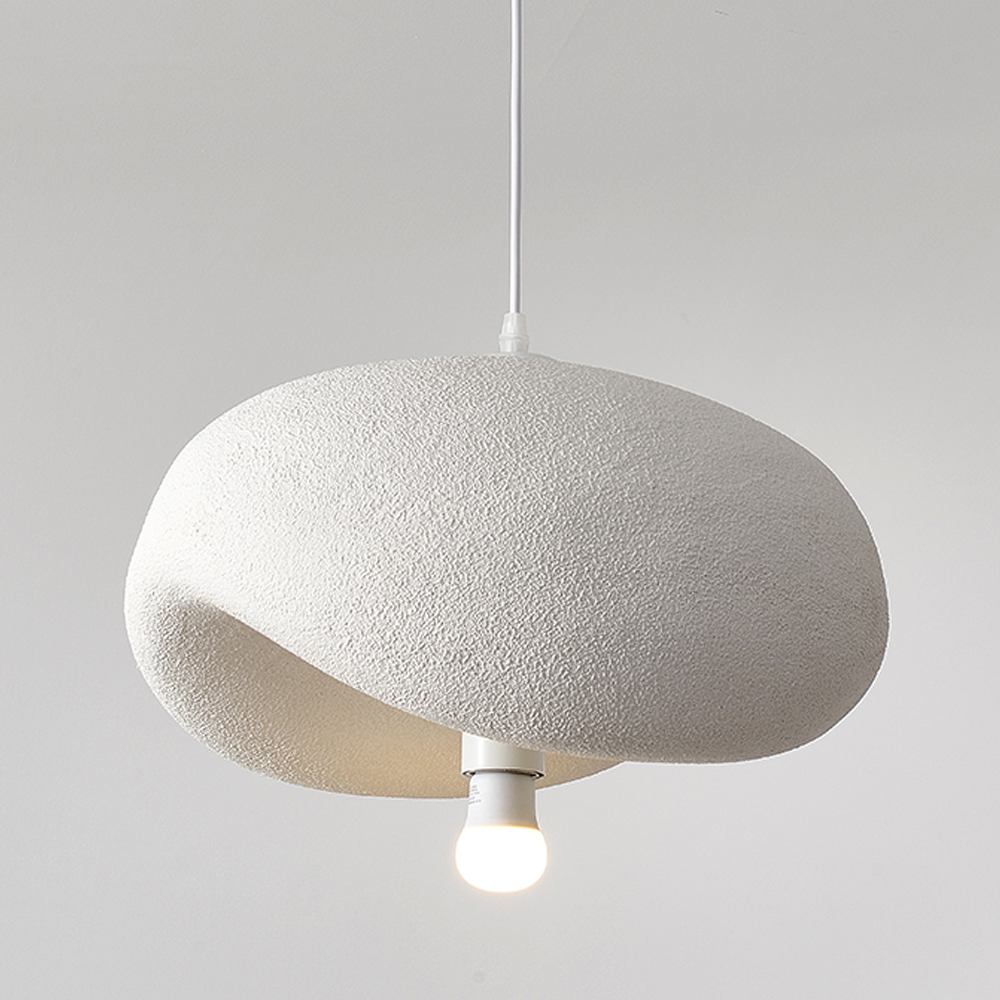 Cream Wabi-sabi Style Chandelier Living Room Restaurant Pendant Light Creative Lighting-Handwovenlamp