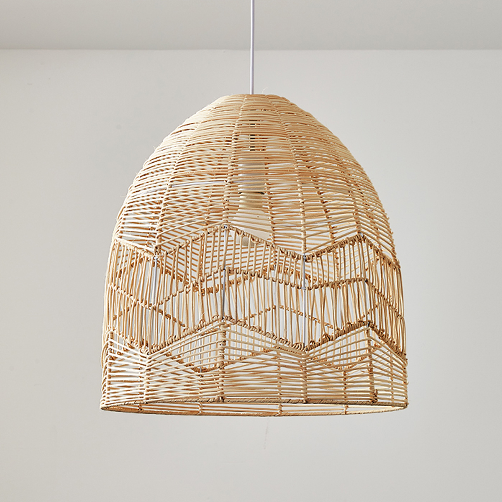 Handmade Basket Rattan Pendant Light Shades For Living Room-Handwovenlamp