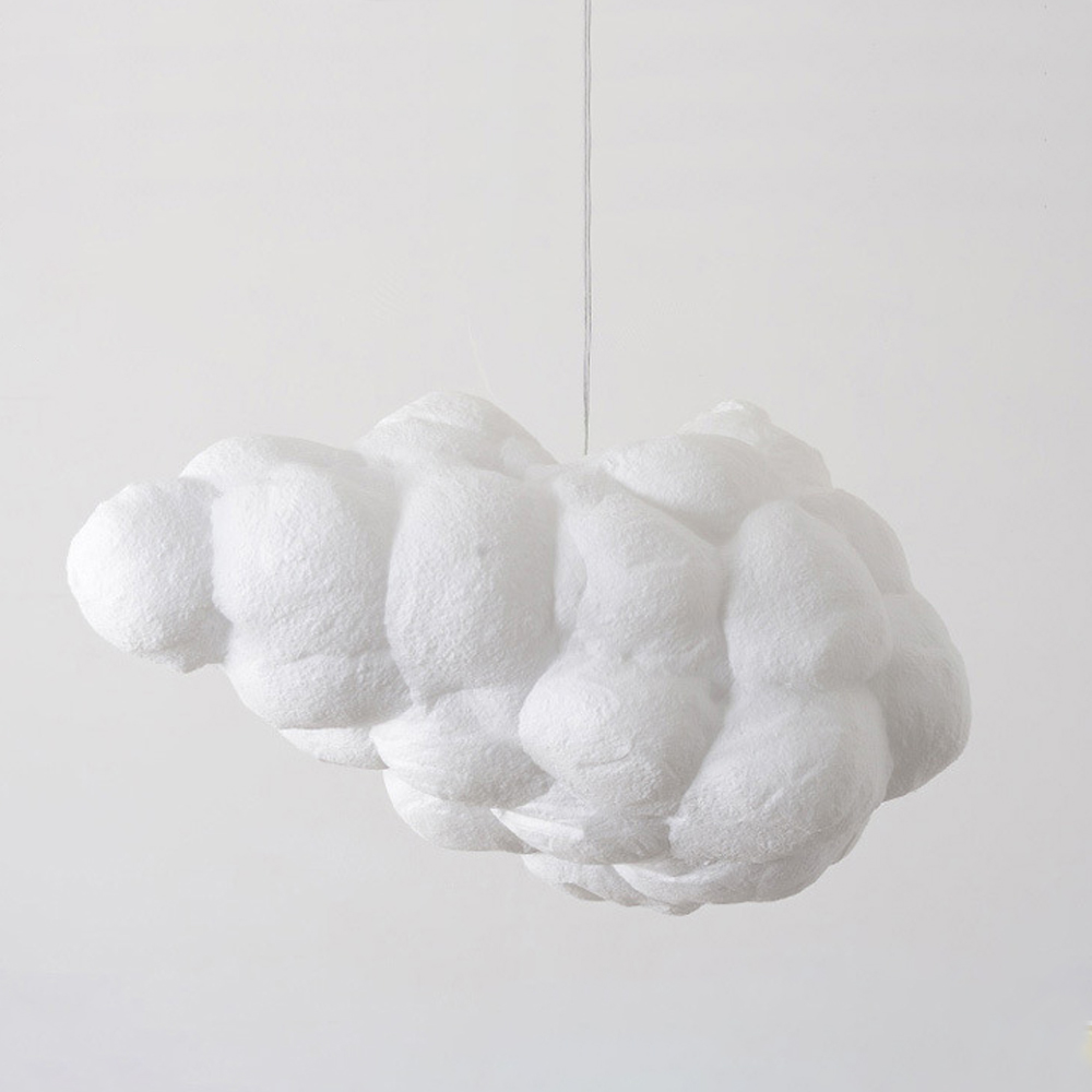 Nursery Creative Cloud Pendant Light Restaurant Dream Cloud Lamp Children's Room Hanging Lighting Fixture-Handwovenlamp
