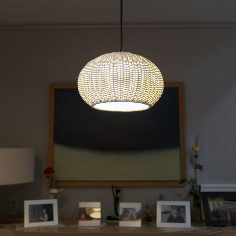 Outdoor Waterproof Pendant Light Homestay Rattan Lighting-Handwovenlamp