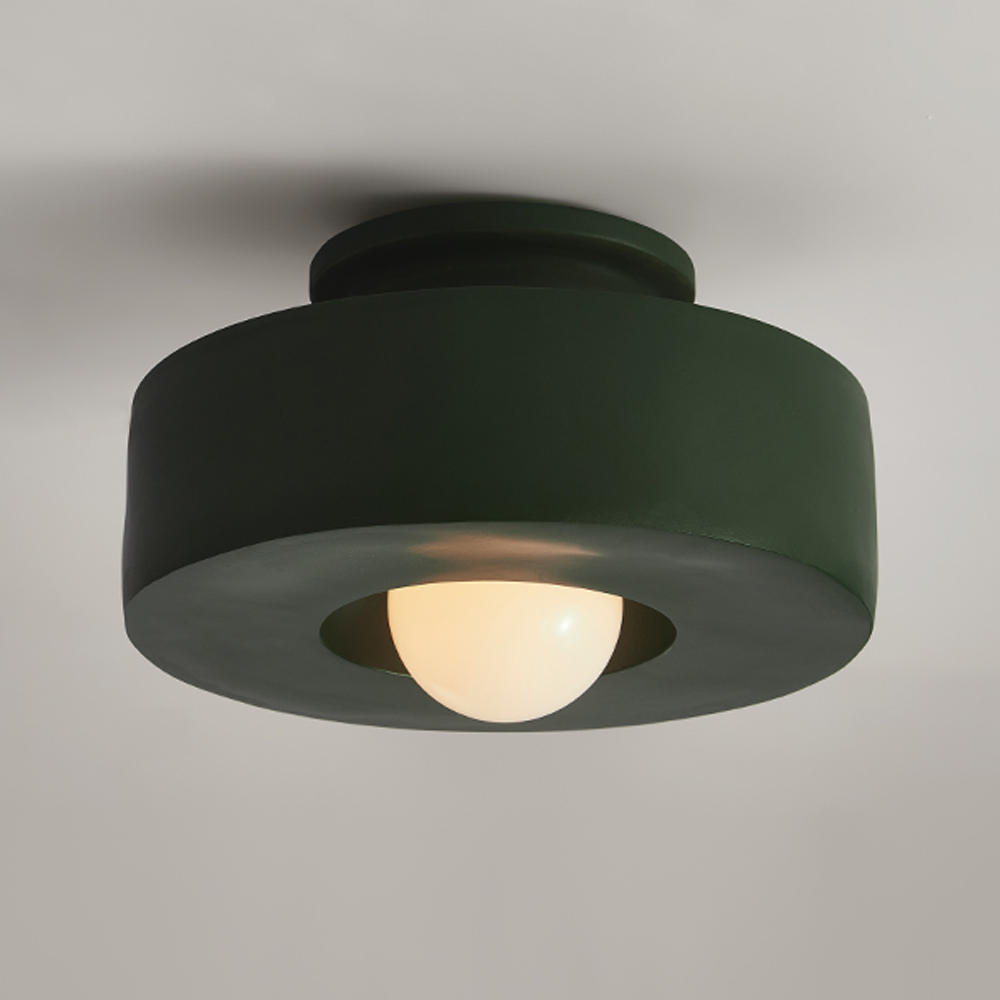 Nordic Minimalist Corridor Ceiling Lamp Cloakroom Lamp Wabi-sabi Style Balcony Lighting-Handwovenlamp