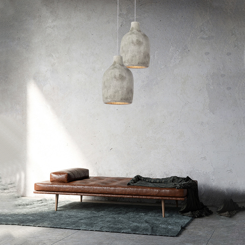 Wabi-sabi High Density Polystyrene Restaurant Lamp Art Designer Pendant Light-Handwovenlamp