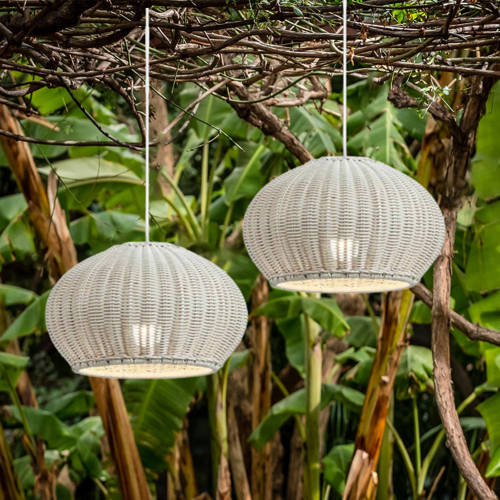 Modern Outdoor Pendant Lights Terrace Waterproof Lighting Fixtures-Handwovenlamp