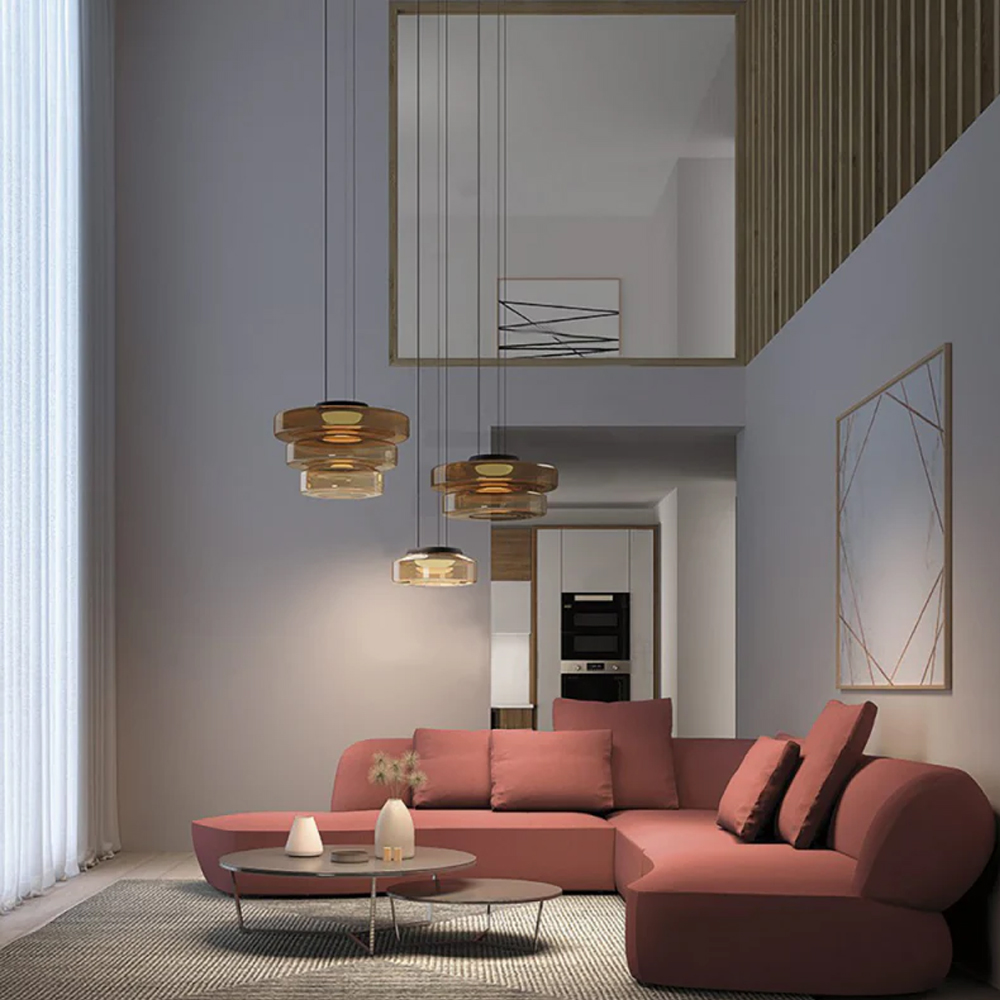 Modern Elegant Glass Pendant Light Fixtures for Living Room Dining Room-Handwovenlamp