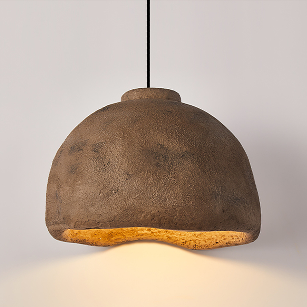 Modern Minimalist Wabi-sabi Restaurant Pendant Light-Handwovenlamp