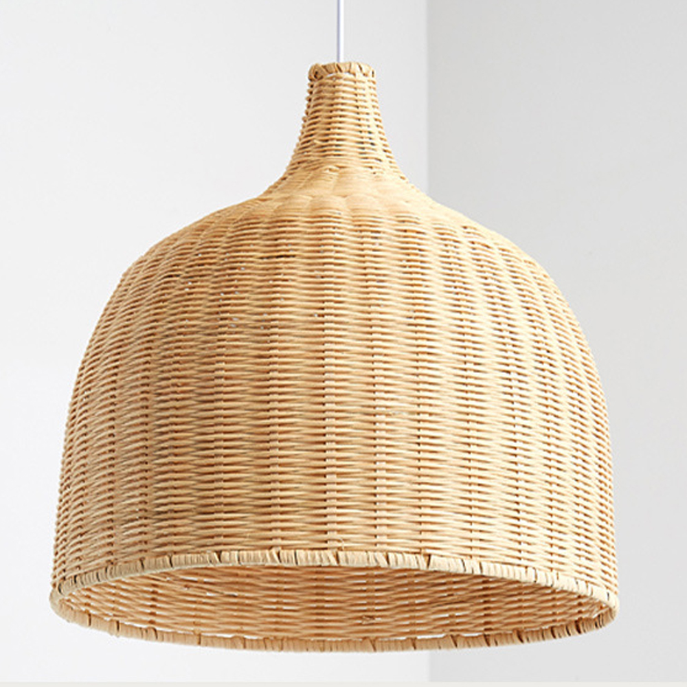 Bohemian lampshade Wicker Woven Rattan Pendant Light-Handwovenlamp