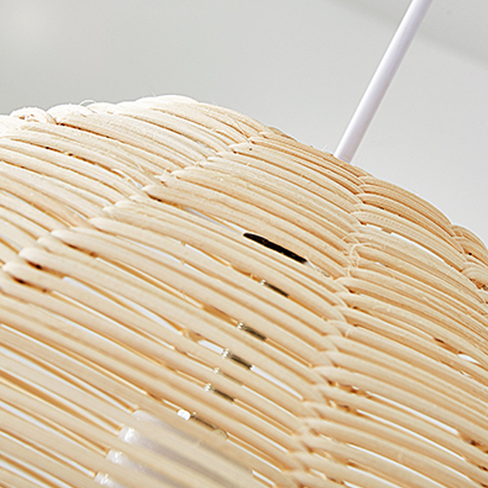 Handmade Basket Rattan Pendant Light Shades For Living Room-Handwovenlamp