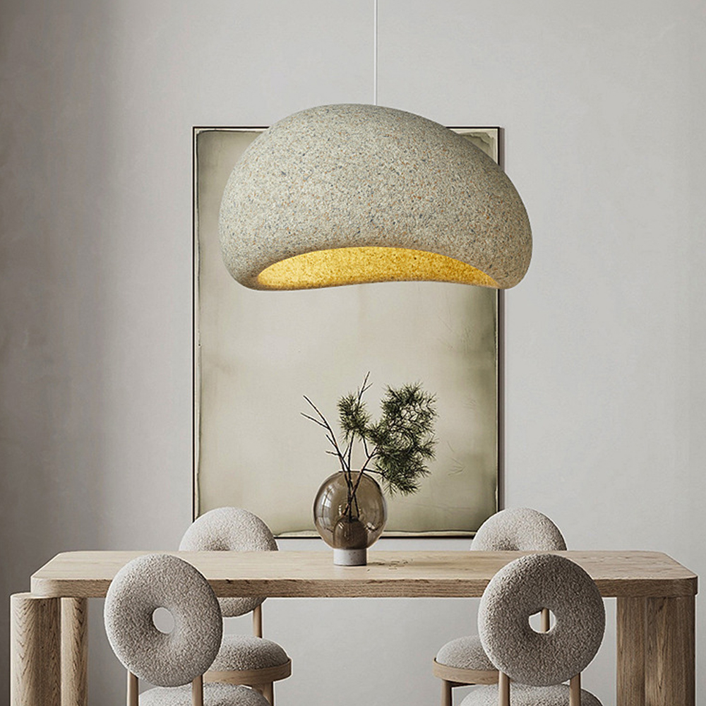 Modern Wabi-sabi Chandelier Dining Room Lighting-Handwovenlamp
