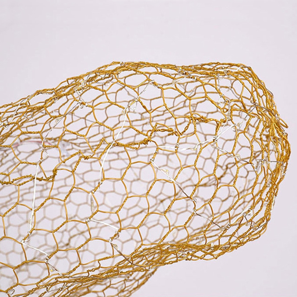 Nordic Chandelier Creative Cloud Pendant Light Gypsophila Metal Mesh Cloud Lamp-Handwovenlamp