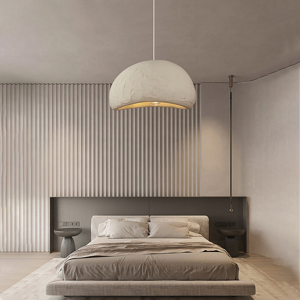 Creative Designer Klein Blue Pendant Light Wabi-sabi Living room Avocado Green Decor Chandelier-Handwovenlamp