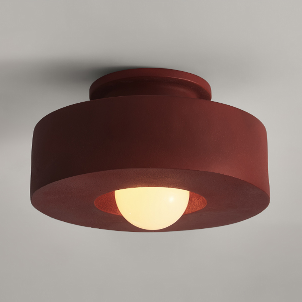 Nordic Minimalist Corridor Ceiling Lamp Cloakroom Lamp Wabi-sabi Style Balcony Lighting-Handwovenlamp