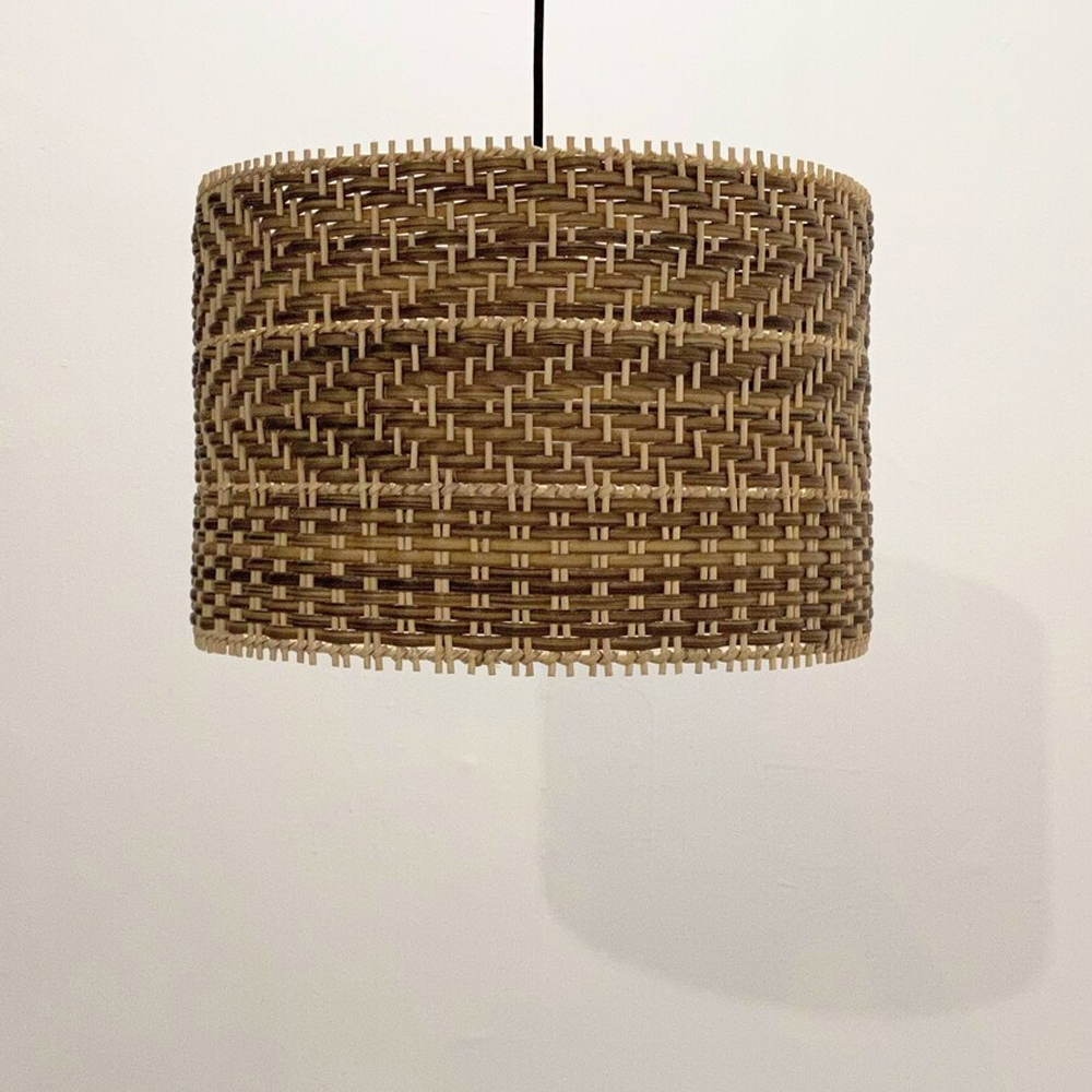 Wabi-sabi Dining Room Rattan Pendant Light Fixtures-Handwovenlamp