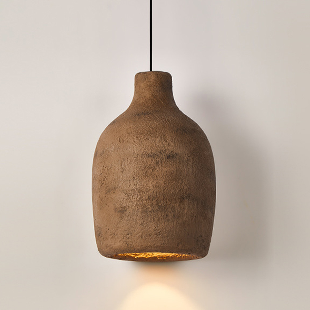 Wabi-sabi High Density Polystyrene Restaurant Lamp Art Designer Pendant Light-Handwovenlamp