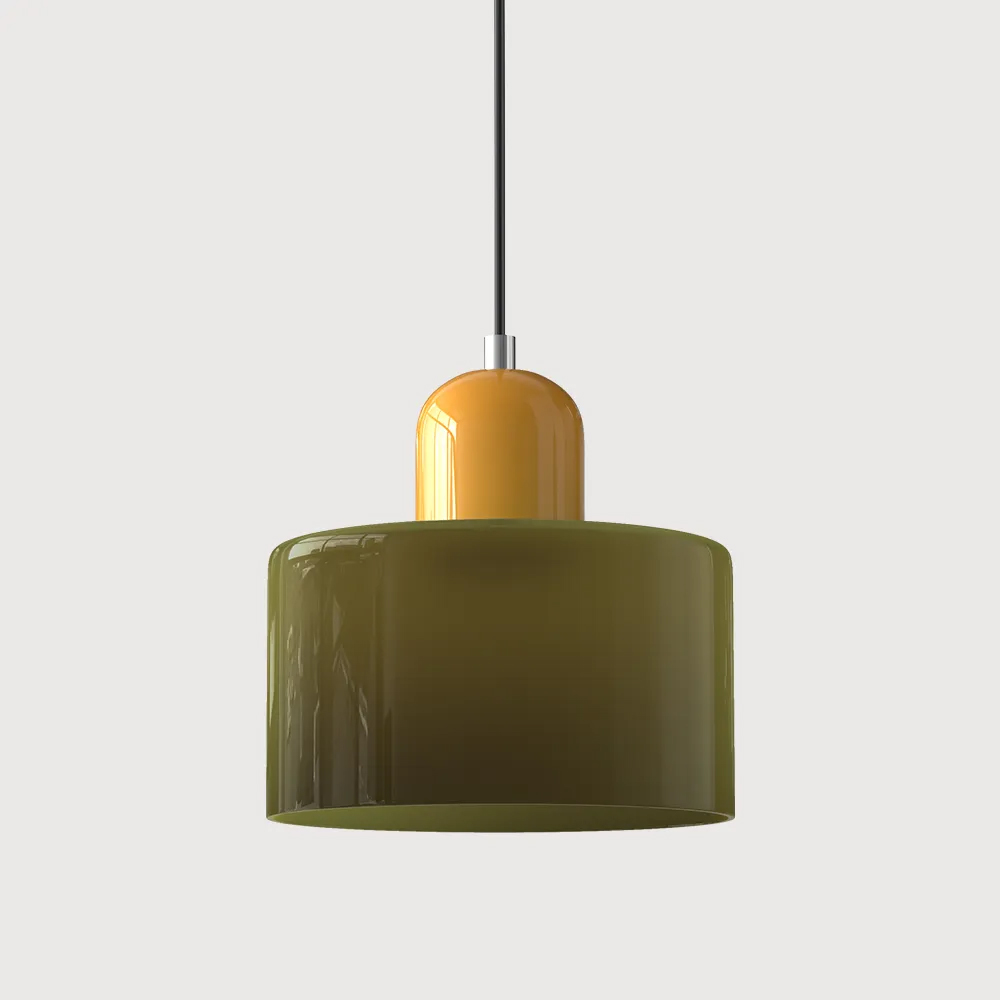 Bauhaus Small Glass Pendant Light For Dining Room and Bedroom-Handwovenlamp