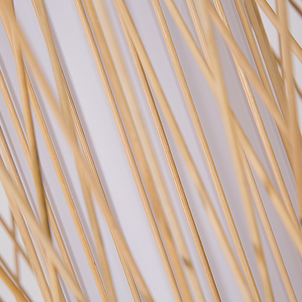 Southeast Asia Restaurant Bamboo Pendant Light Japandi Living Room Decor Lamp Shade-Handwovenlamp