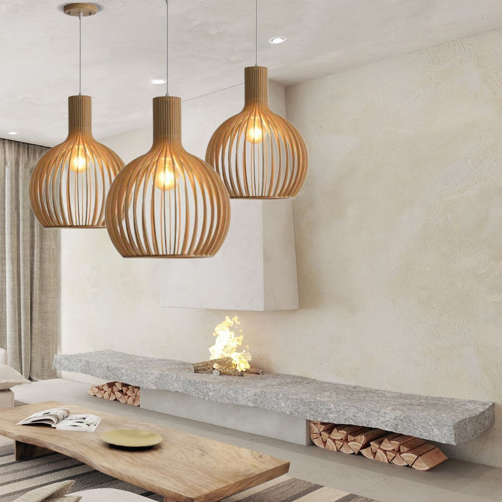 Wooden Lighting-Handwovenlamp