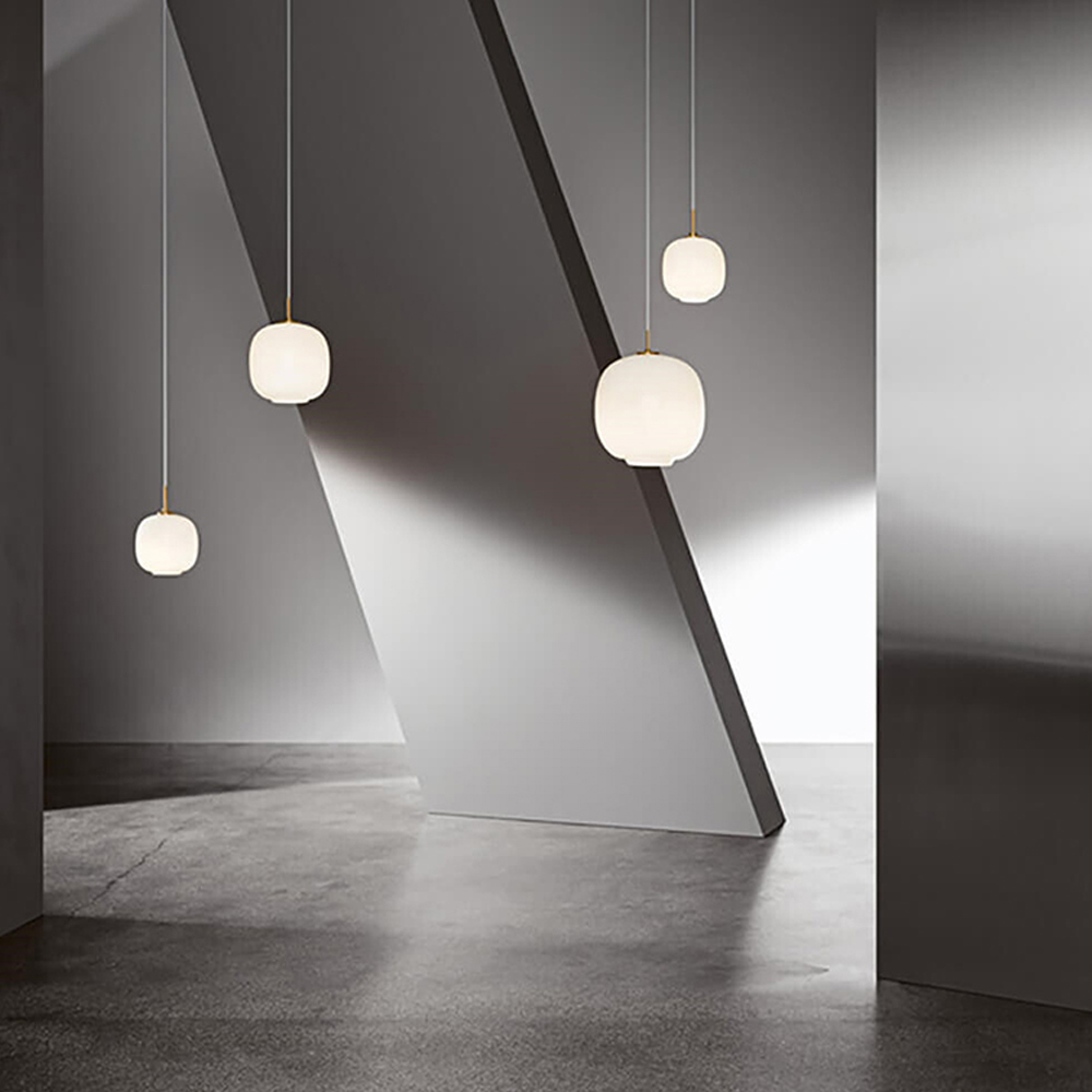 Glass Ball Chandelier Modern Dining Room Glass Pendant Light-Handwovenlamp